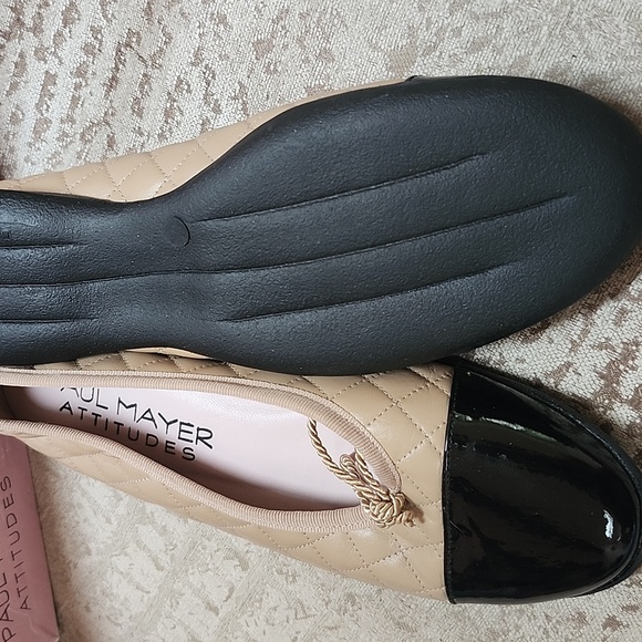 Paul Mayer Tan and Black Ballet Flat - Picture 5 of 5